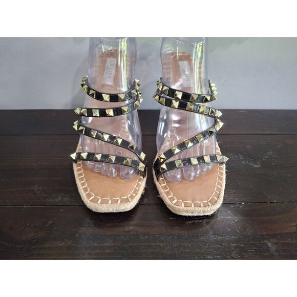 NWT Steven New York Keina Black Espadrille Wedge Sandal/Sz. 9.5M - Picture 6 of 10